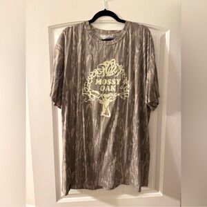 Mossy Oak Men's Short Sleeve Camouflage Tee - Tan